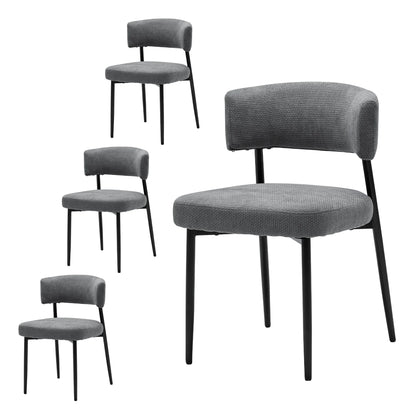 Round Dining Chairs Set of 4