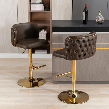 2Pcs Swivel Bar Chairs