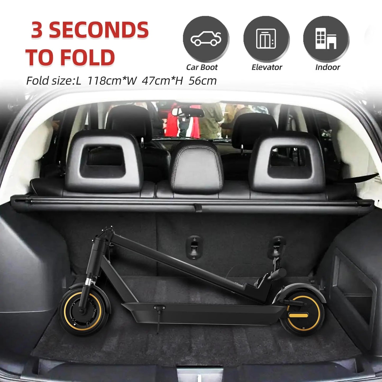 Adult  Smart Scooter, 28 miles Range