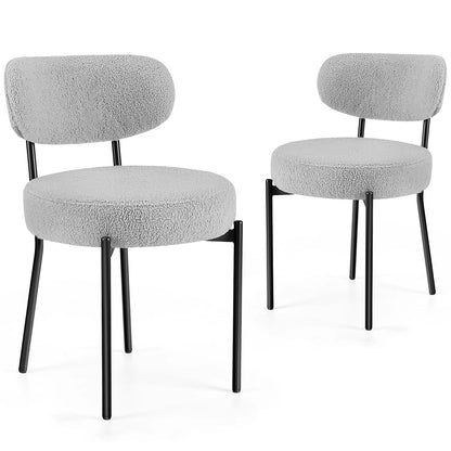 Set of 2  Round Dining Chairs