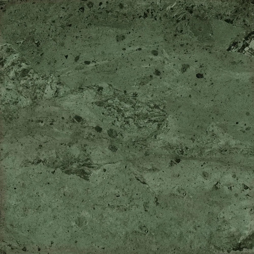 Round Marble Top Table - Green and Merlot