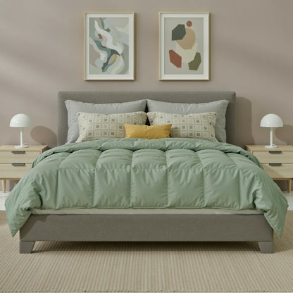 Full/Queen/King Upholstered Bed Frame with Headboard