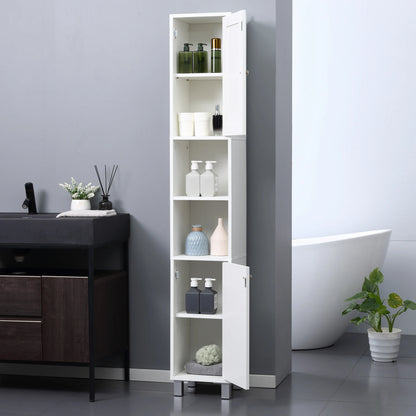 Tall Bathroom Storage Cabinet with Mirror