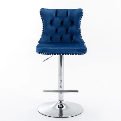 Swivel Velvet Bar Stools