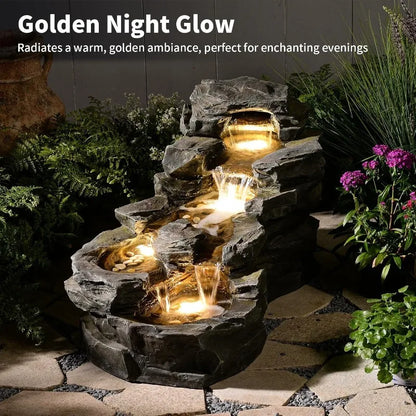 5-Tier Outdoor Water Fountain