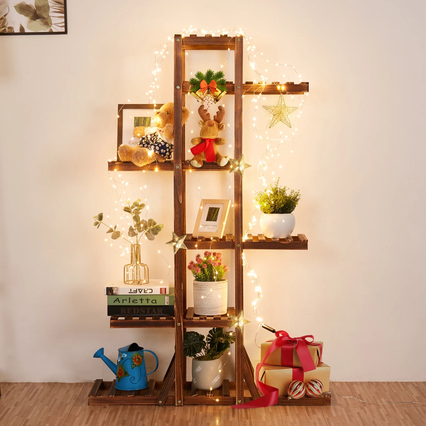 6 Tier Wooden Plant