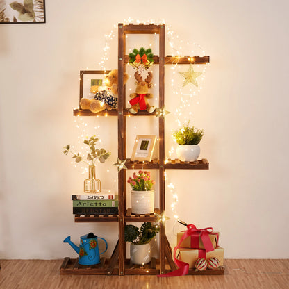 6 Tier Wooden Plant