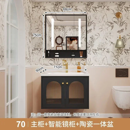European Retro Washbasin Bathroom Vanity