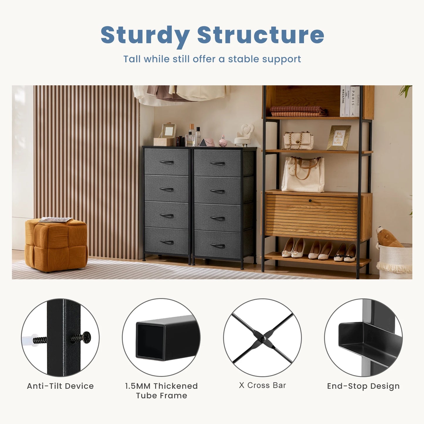 Wardrobe Steel Frame Closet