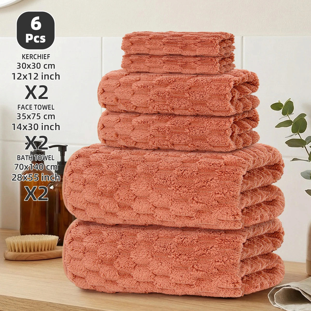 6-Piece Bath Towel Set