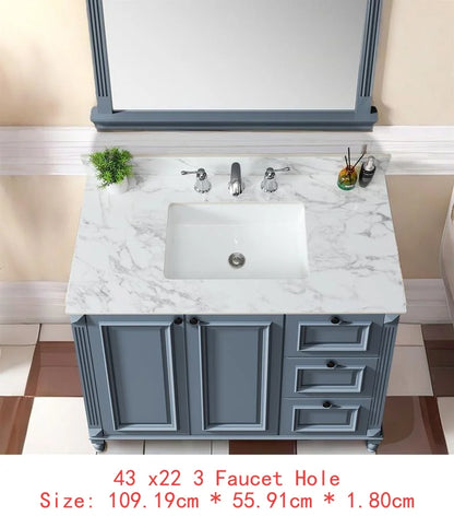 Sintered Stone Undermount Ceramic Sink and Vanity