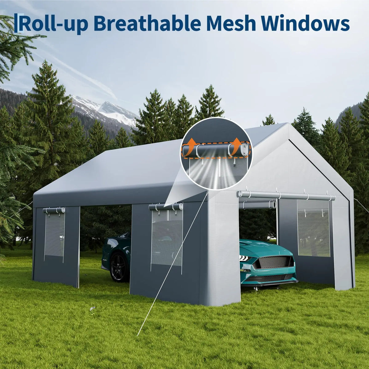 13x20 Heavy Duty Carport Canopy