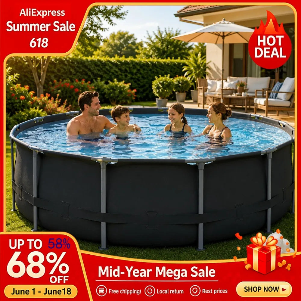 15ft x 48in Round Above-Ground Pool