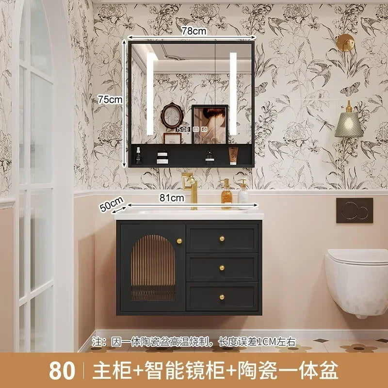 European Retro Washbasin Bathroom Vanity