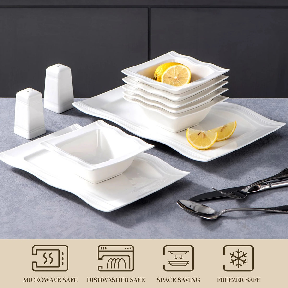 Square Dinnerware Sets