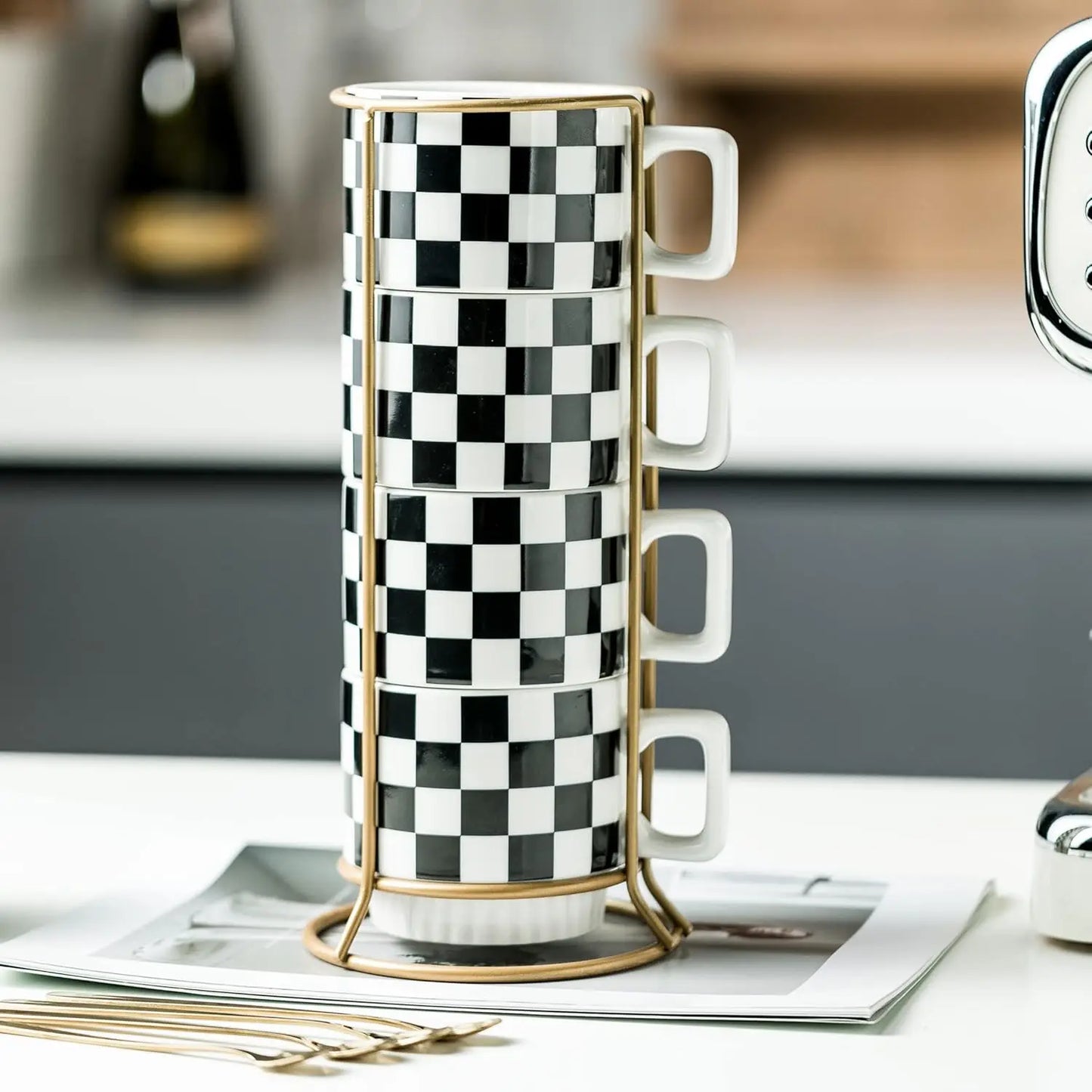 Stackable Coffee Mug Set of 4