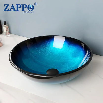 Bathroom Vessel Sink with Waterfall