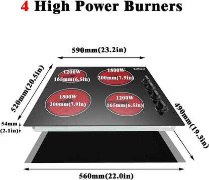 4-Burner Electric Cooktop