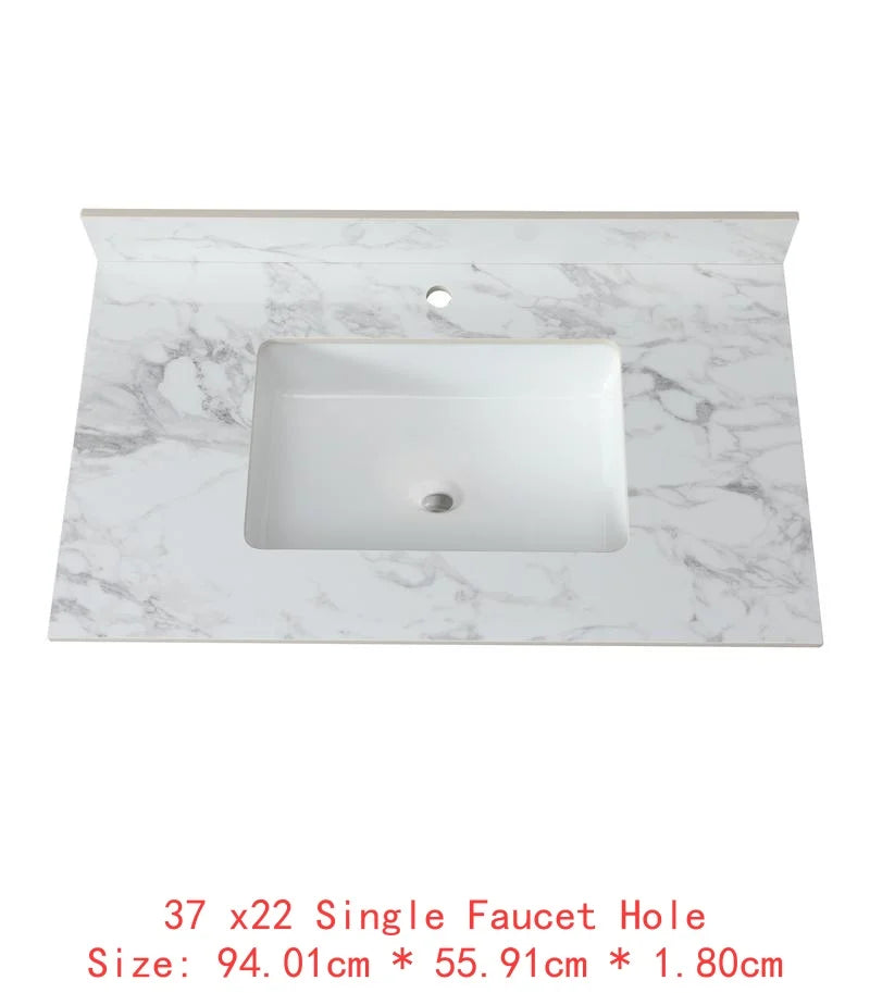 Sintered Stone Undermount Ceramic Sink and Vanity