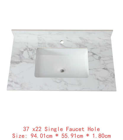 Sintered Stone Undermount Ceramic Sink and Vanity