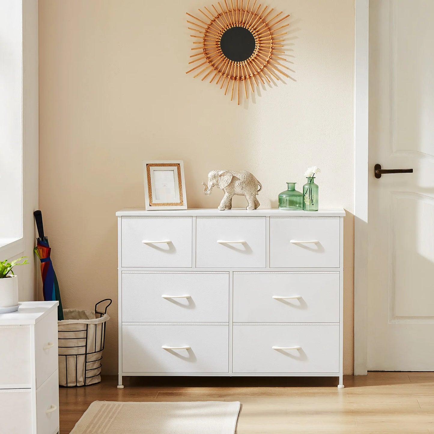 Dresser for Bedroom with 7 Fabric Drawers