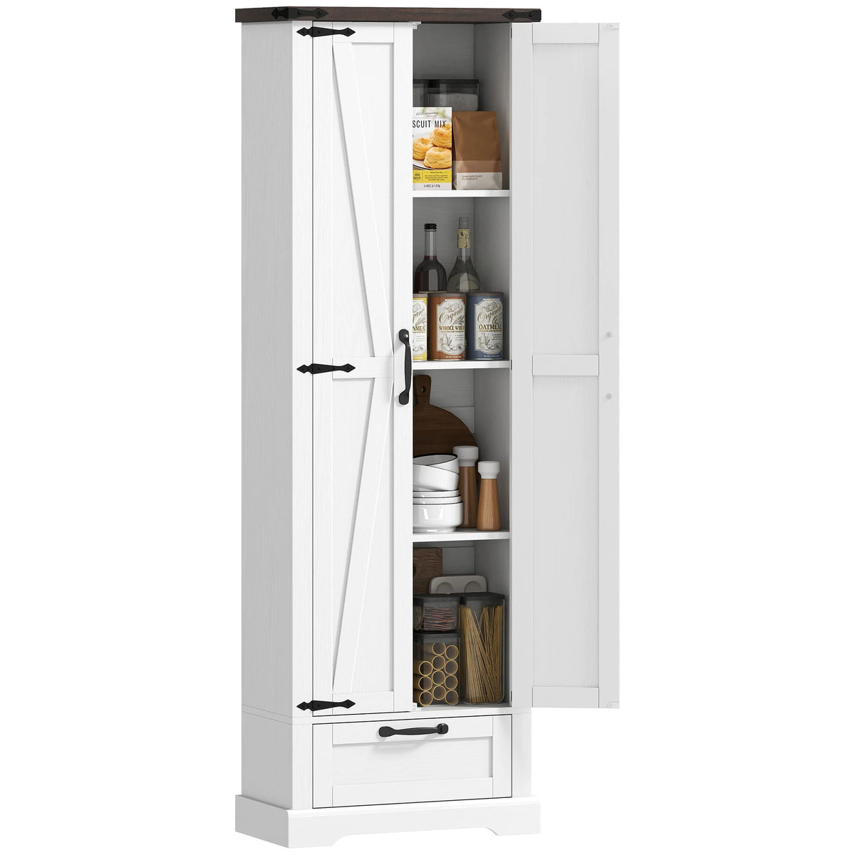 Farmhouse Storage Cabinet with Barn Doors