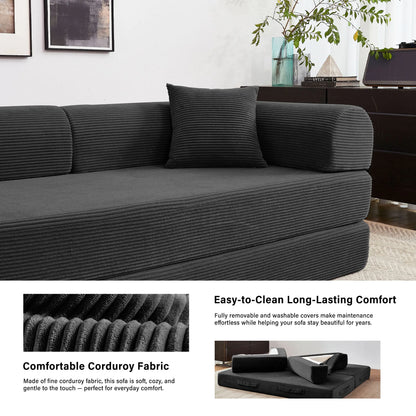 Foldable Convertible Futon Sleeper Sofa Bed
