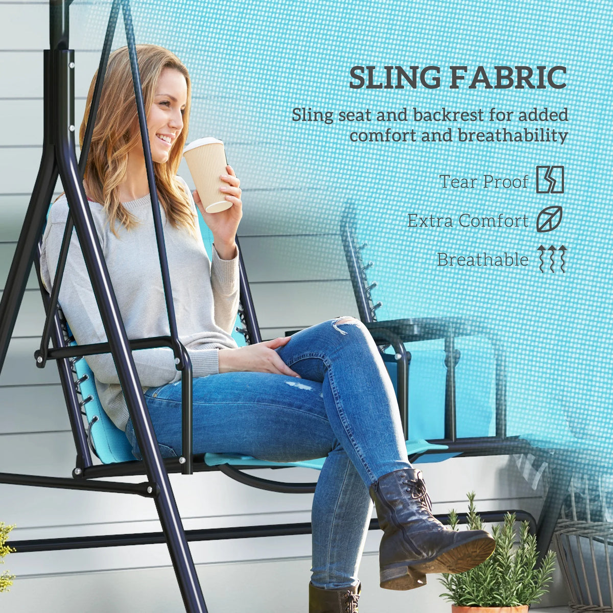 2 Person Outdoor Swing