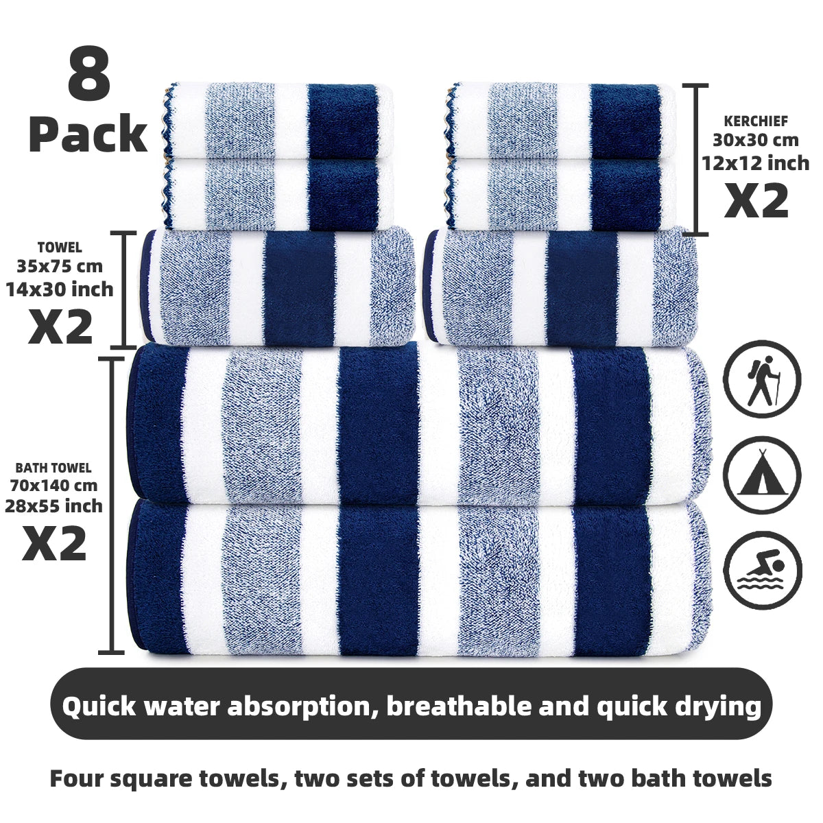 8‑Piece Towel Set