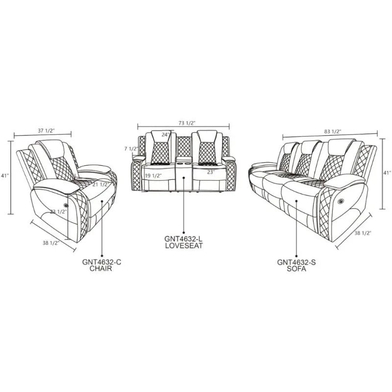 Power Living Room Furniture Sets