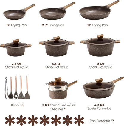 26-pc Non-Stick Cookware Set