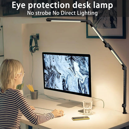 Flexible Desk Lamp with Clamp