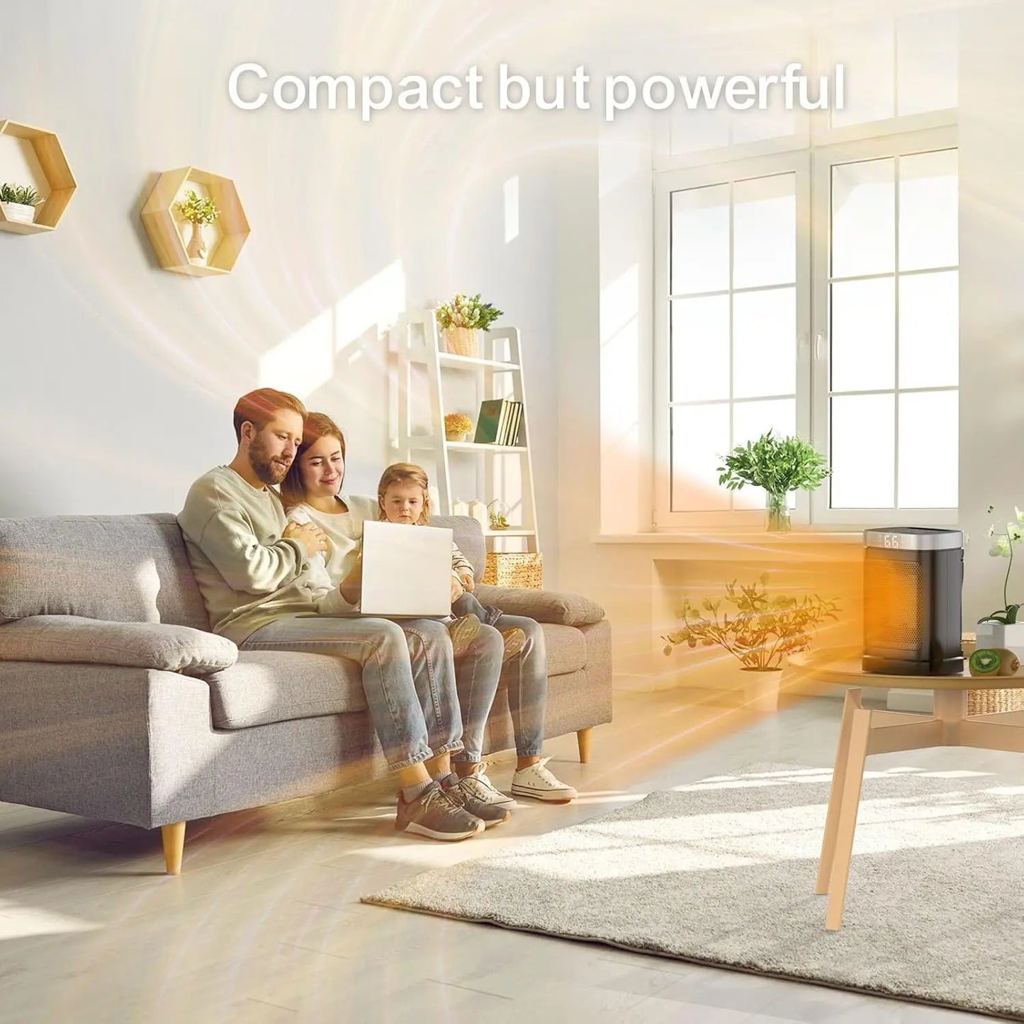 Portable Space Heater with Rotation