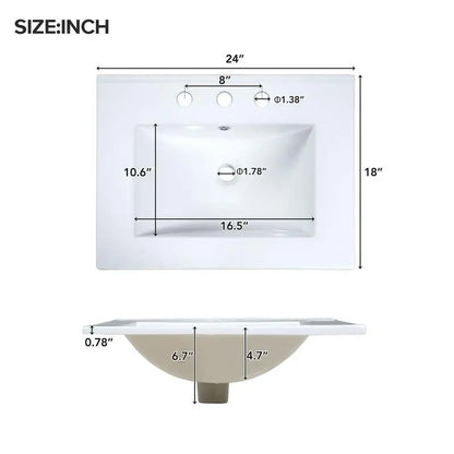 Bath Vanity w/ Ceramic Sink