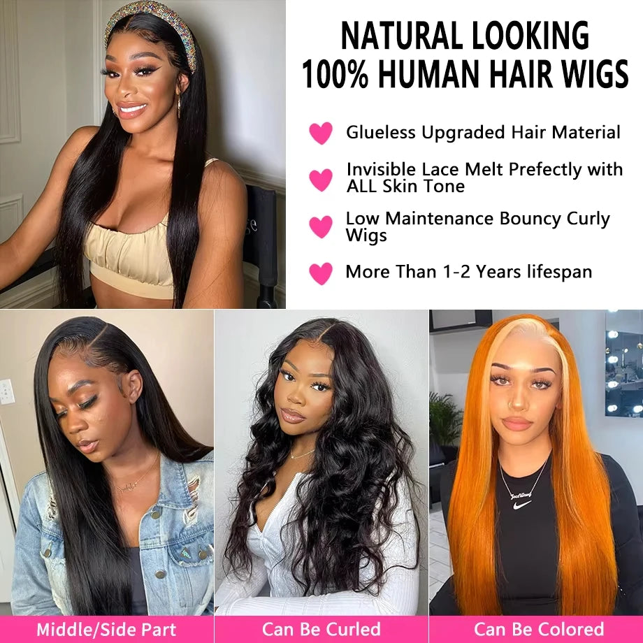Straight Human Hair Wigs