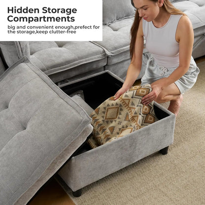 U-Shaped Oversized Sectional Couch