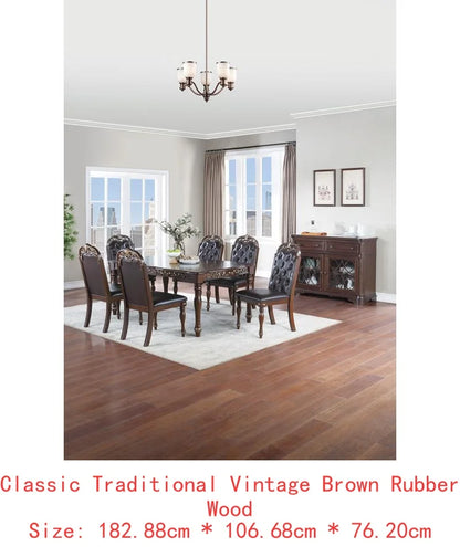 Formal Dining Table with 2 Leaves
