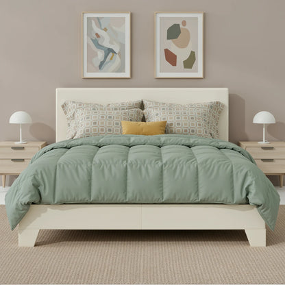 Full/Queen/King Upholstered Bed Frame with Headboard