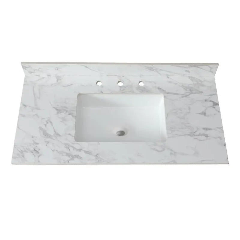 Sintered Stone Undermount Ceramic Sink and Vanity