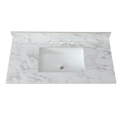 Sintered Stone Undermount Ceramic Sink and Vanity