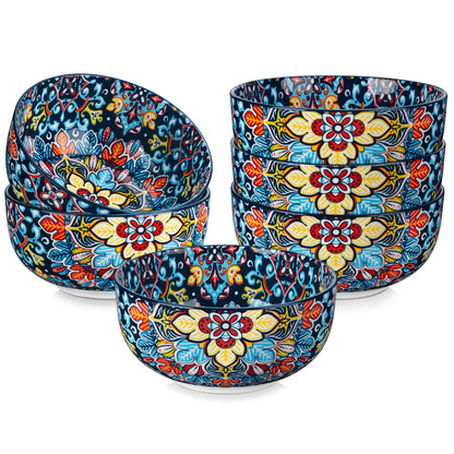 Ceramic Soup Bowls Bohemian Style