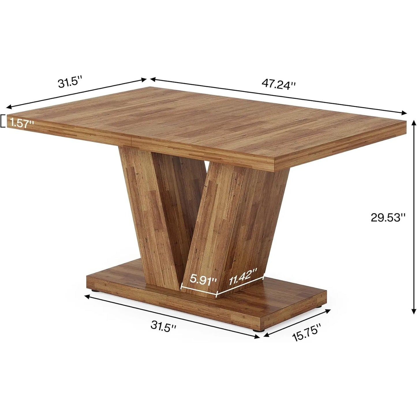 47-Inch Farmhouse Dining Table