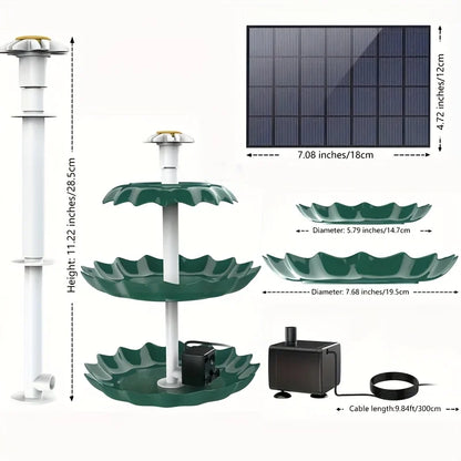 Solar Pump Bird Bath Fountain