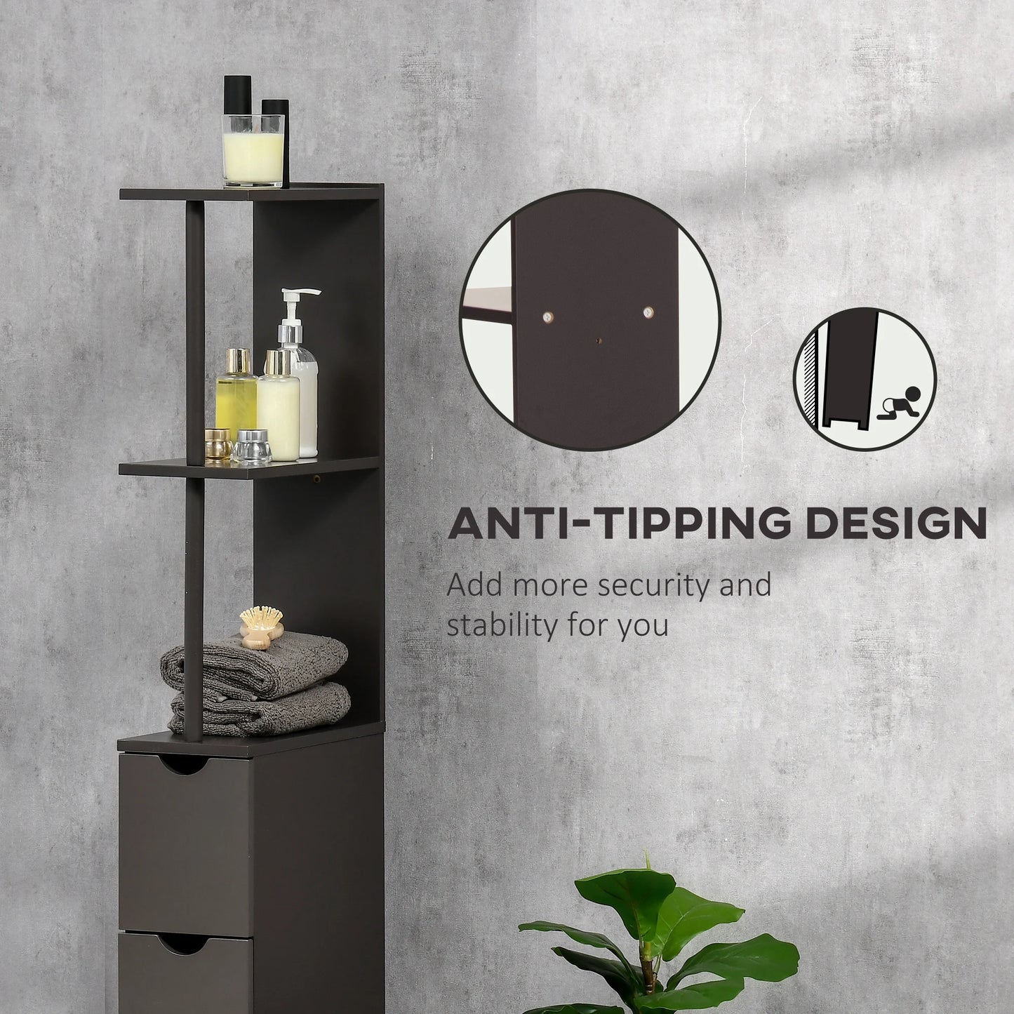 2-Tier Cabinet Shelf Storage Cupboard