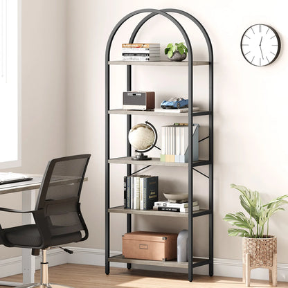 5-Tier Arched Bookshelf
