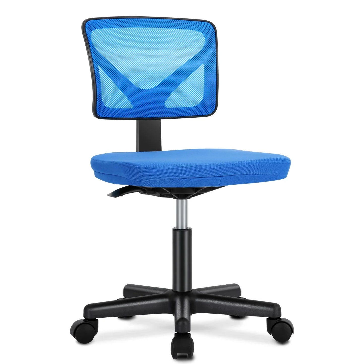 Lumbar Support Armless Rolling Swivel Computer Chair