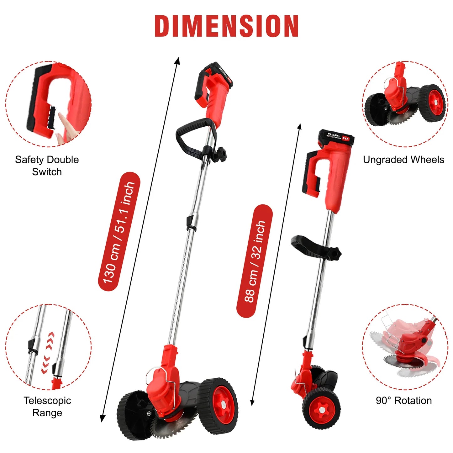 21V Cordless Weed Wacker