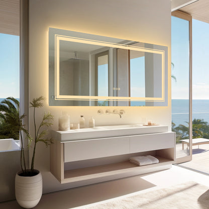 Large Rectangle Bathroom Mirror
