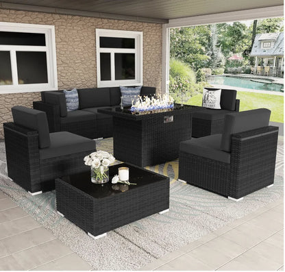Patio Furniture with 44" Gas Fire Pit