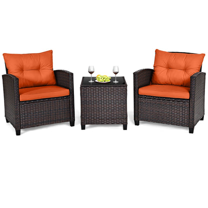 3-pc Rattan Furniture Set